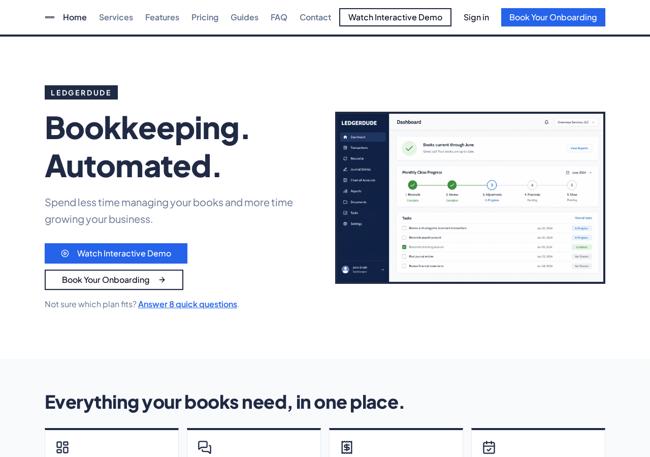 LedgerDude website screenshot